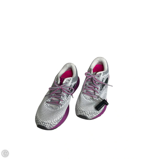 Shoes Athletic By Brooks In Grey & Purple, Size: 8.5