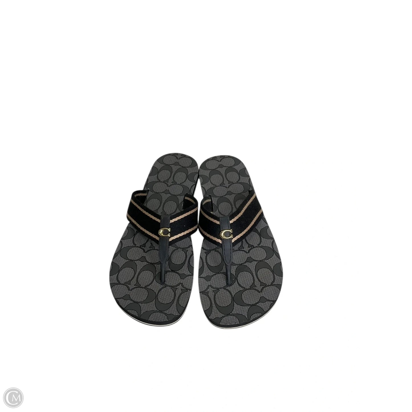 Sandals Designer By Coach In Black, Size: 7.5