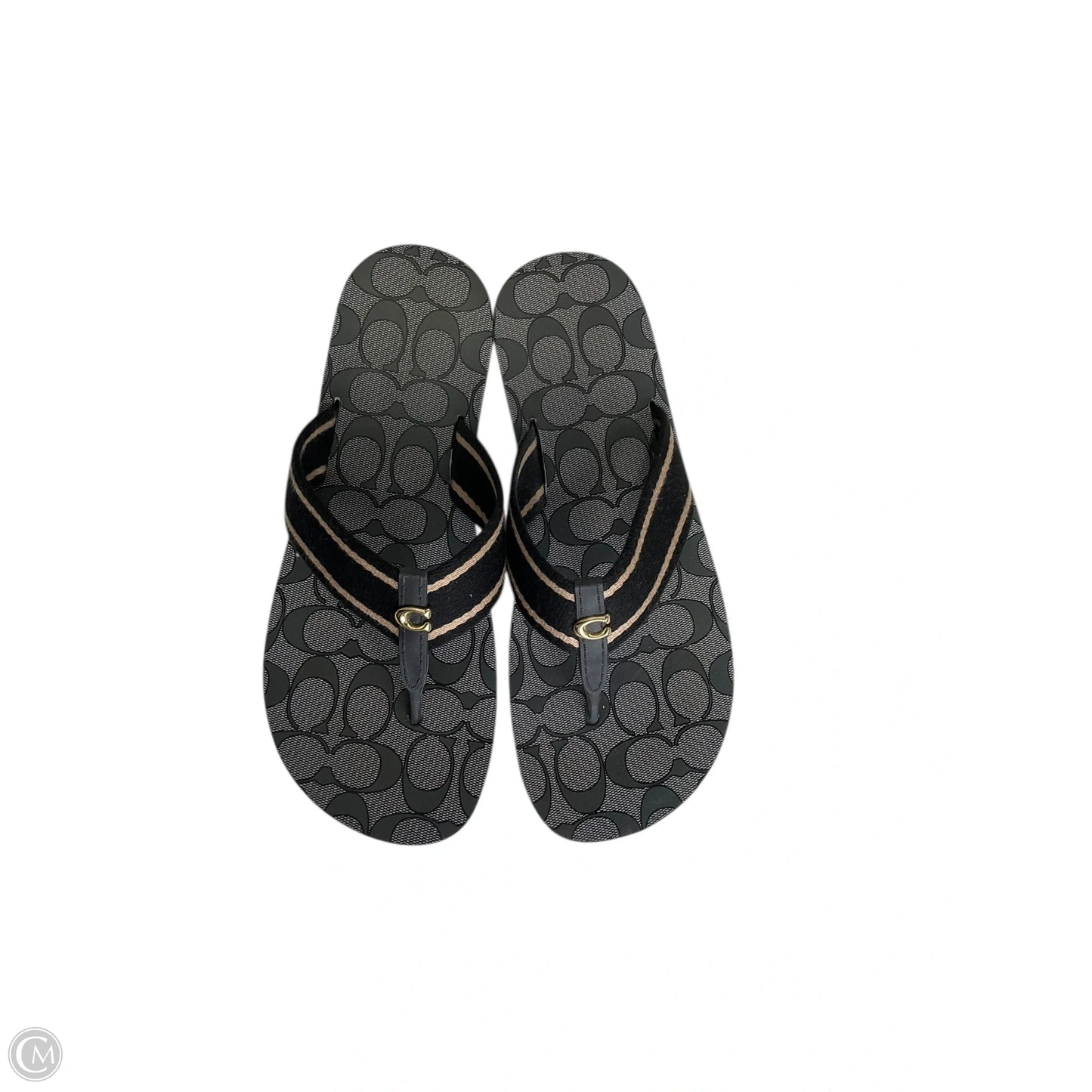 Sandals Designer By Coach In Black, Size: 7.5