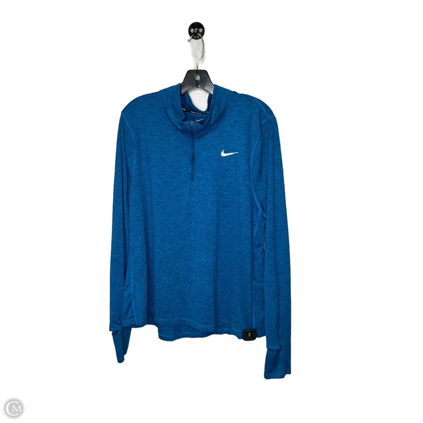 Athletic Jacket By Nike In Blue, Size: 1x