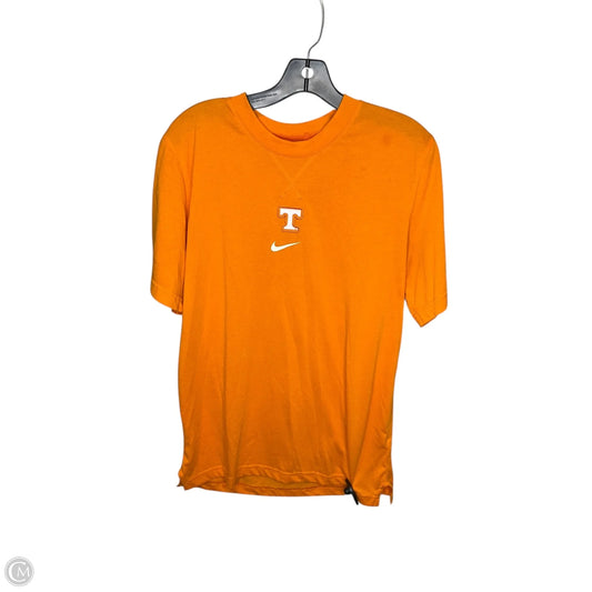 Top Short Sleeve By Nike In Orange, Size: M