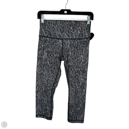 Athletic Leggings By Lululemon In Black & White, Size: 6