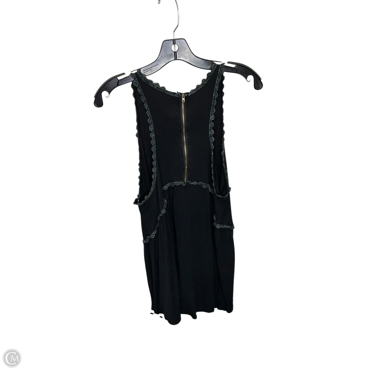 Top Sleeveless By Pol In Black, Size: L