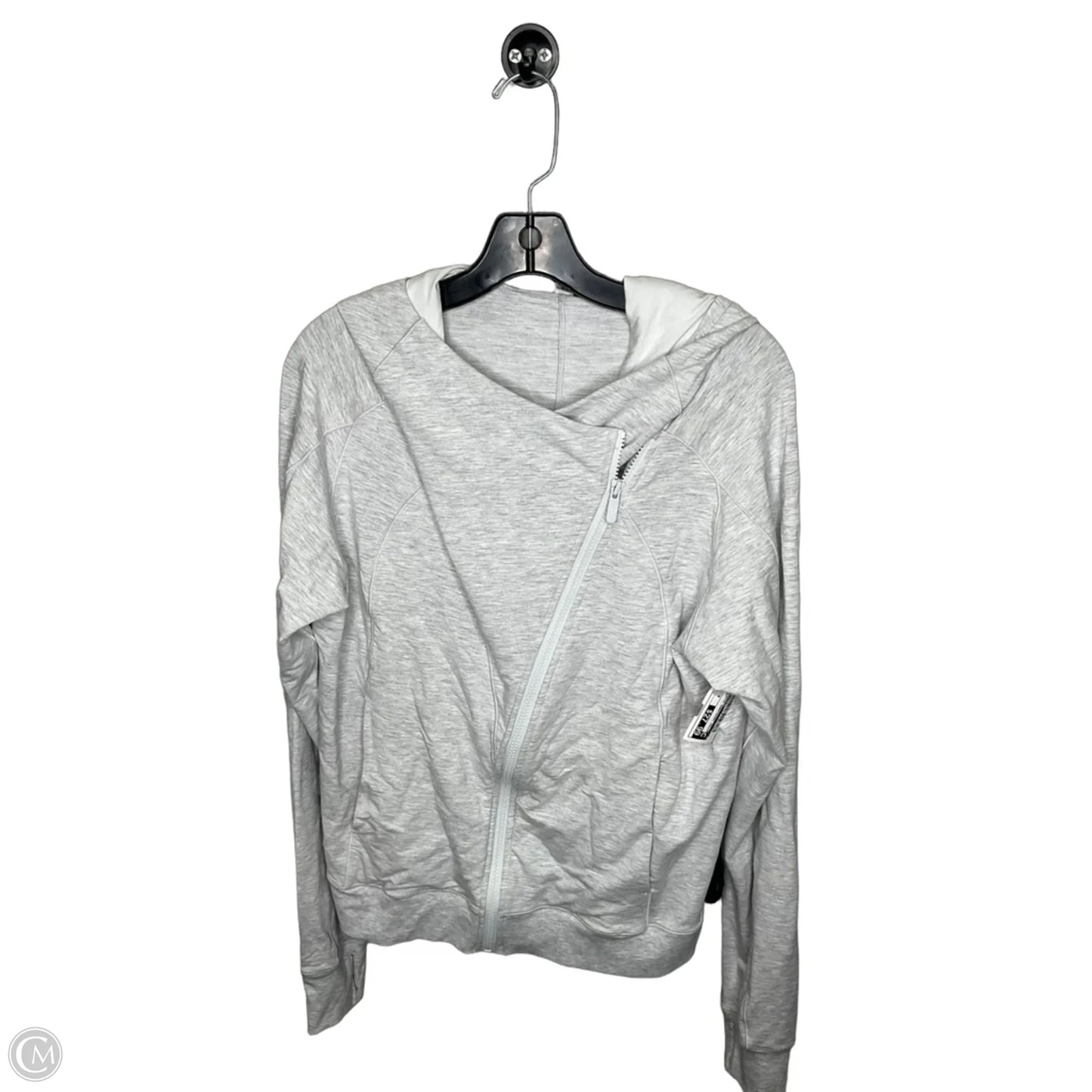 Athletic Sweatshirt Collar By Lululemon In Grey, Size: 10