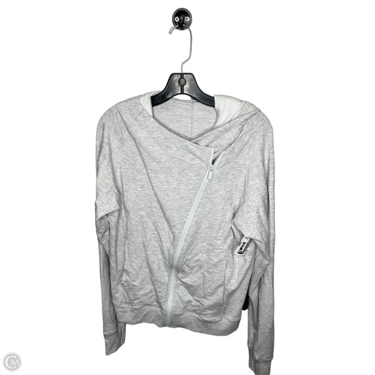 Athletic Sweatshirt Collar By Lululemon In Grey, Size: 10