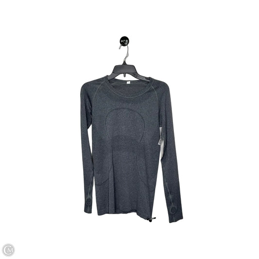 Top Long Sleeve By Lululemon In Grey, Size: 8