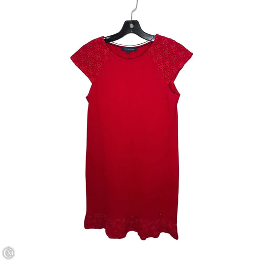 Dress Casual Midi By Tommy Hilfiger In Red, Size: Sp