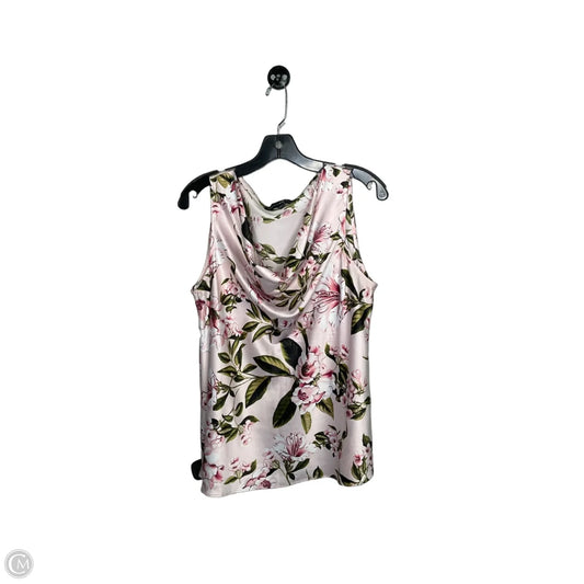 Top Sleeveless By White House Black Market In Floral Print, Size: M