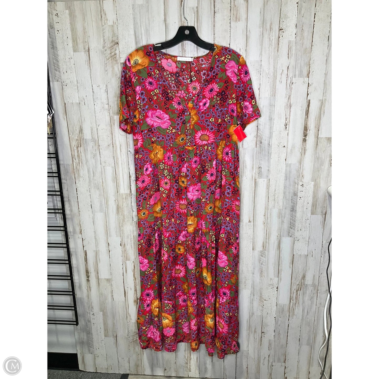 Dress Casual Maxi By Clothes Mentor In Multi-colored, Size: Xl