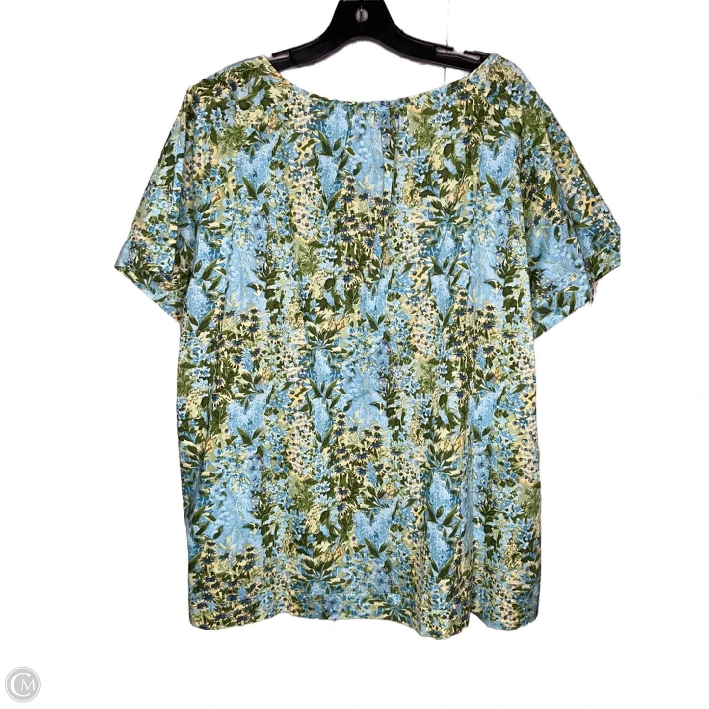 Blouse Short Sleeve By Talbots In Multi-colored, Size: 3x