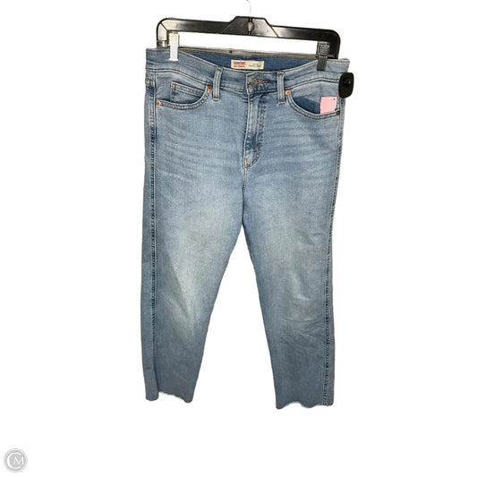 Jeans Straight By Levis Signature In Blue, Size: 8