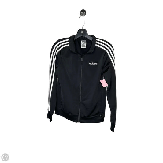 Athletic Jacket By Adidas In Black, Size: S