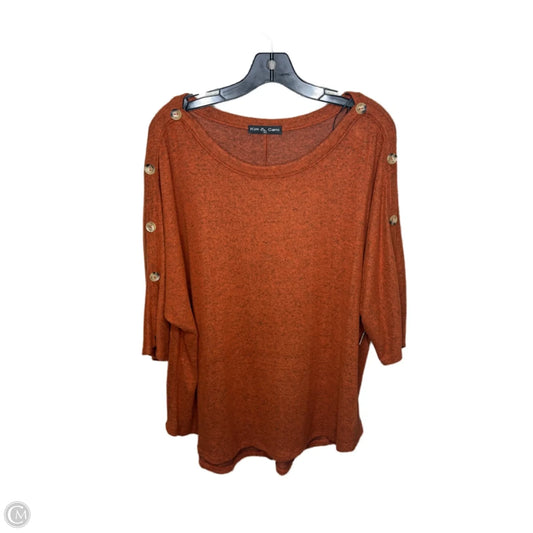Sweater By Clothes Mentor In Red, Size: Xxl