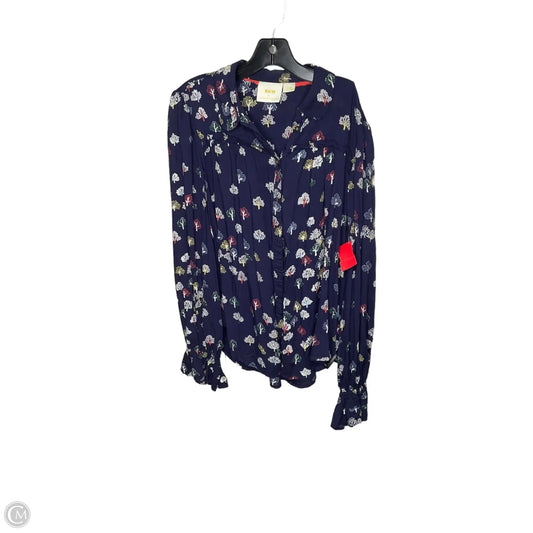 Top Long Sleeve By Anthropologie In Multi-colored, Size: 10