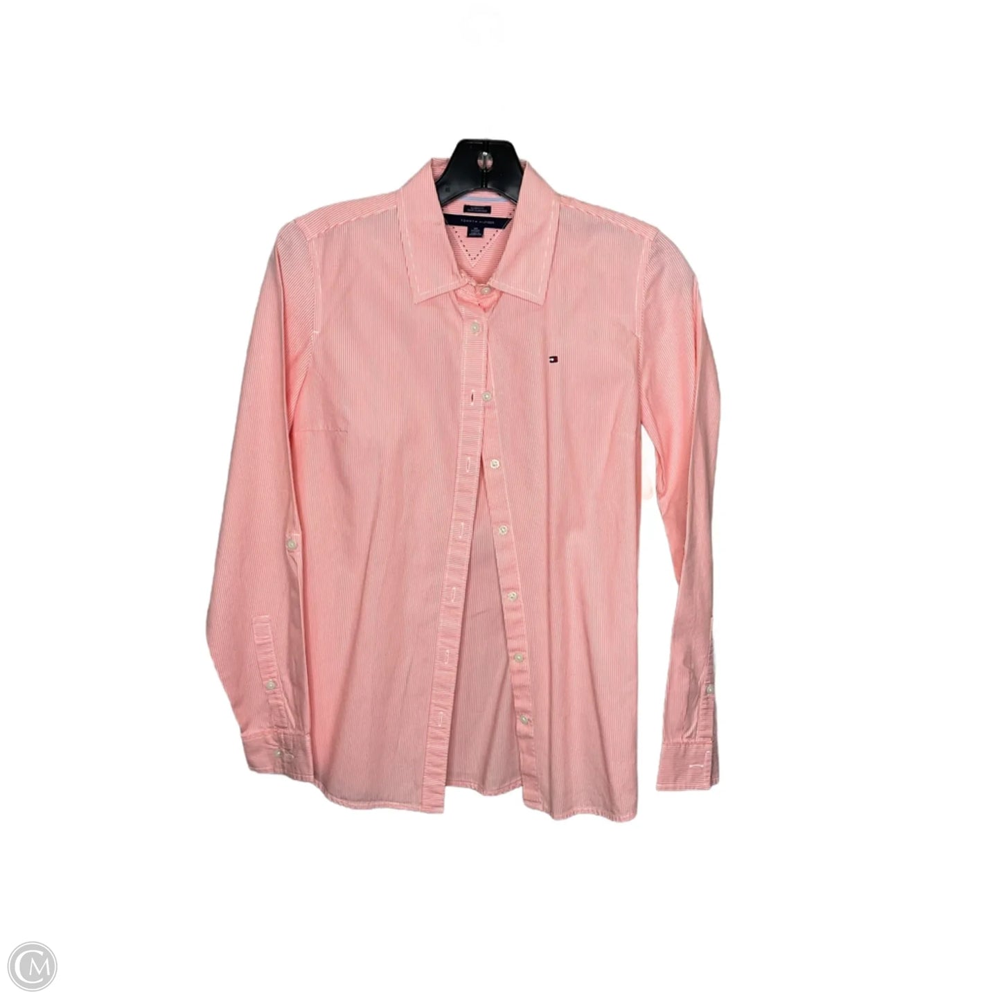 Top Long Sleeve By Tommy Hilfiger In Orange, Size: Xs