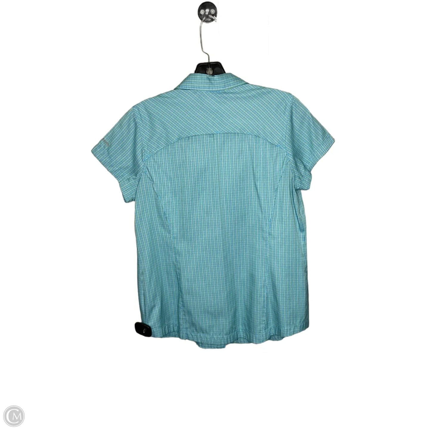 Blouse Short Sleeve By Columbia In Aqua, Size: M