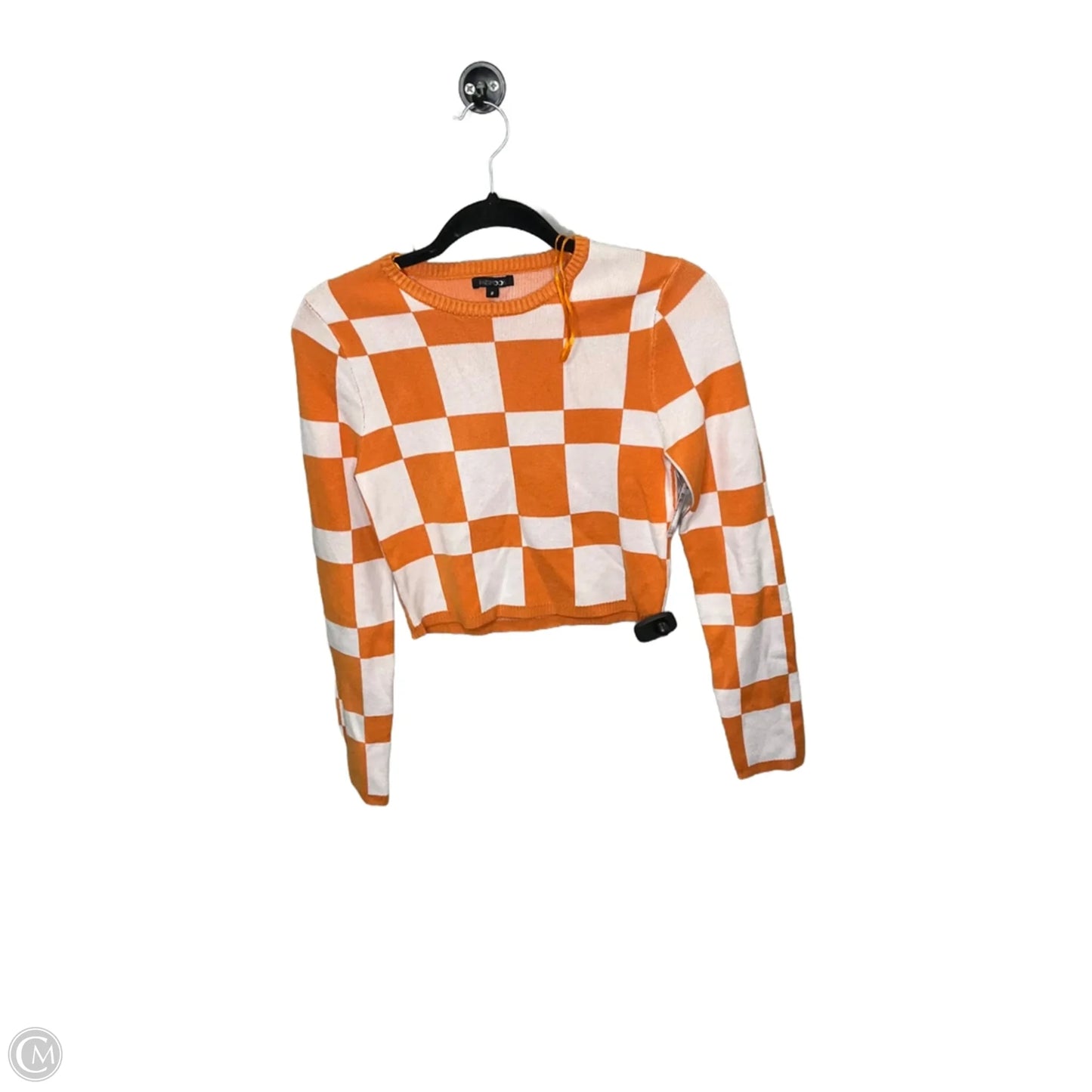 Sweater By Papermoon In Orange & White, Size: M