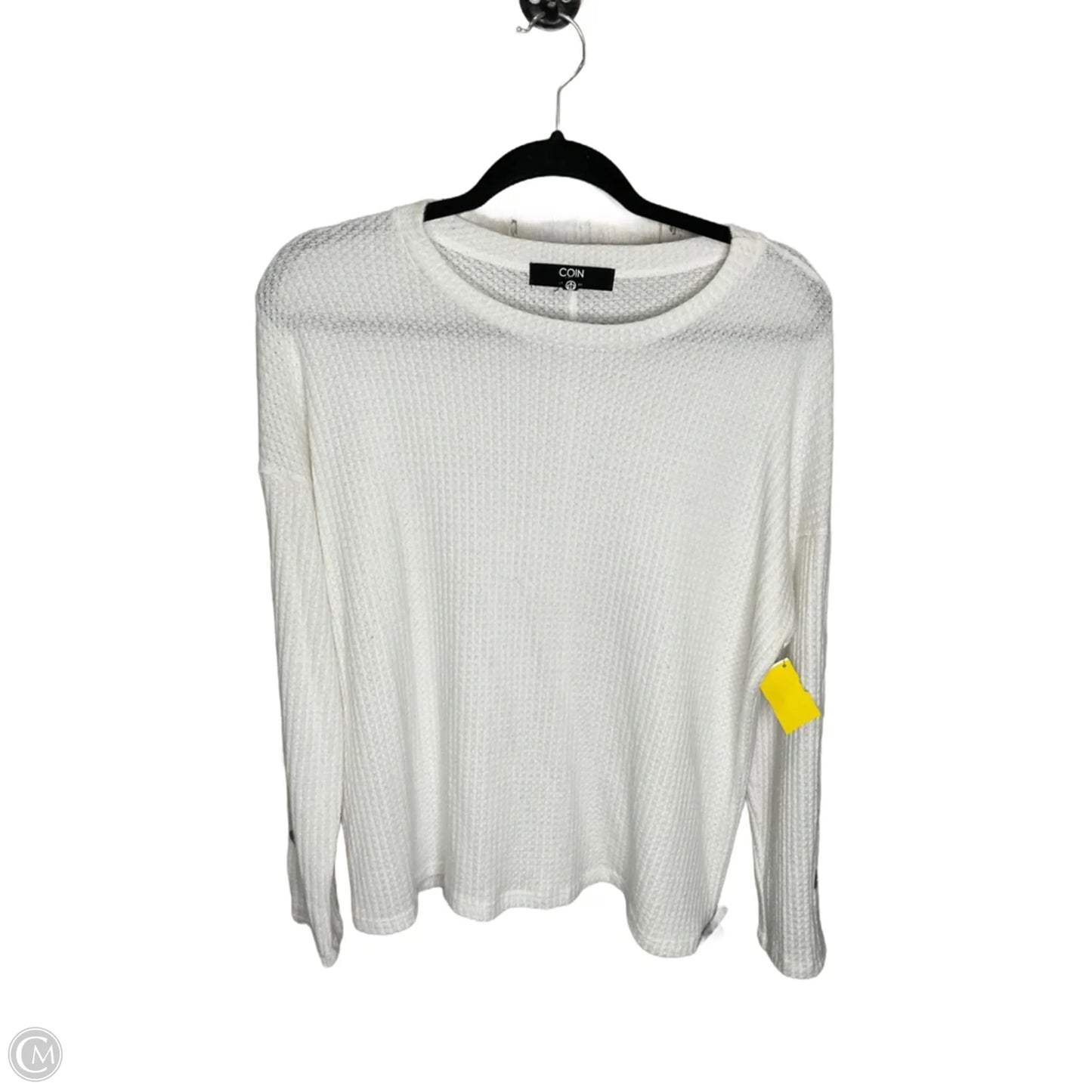 Sweater By Coin In White, Size: 1x