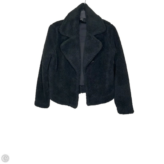 Jacket Faux Fur & Sherpa By Banana Republic In Black, Size: Xs