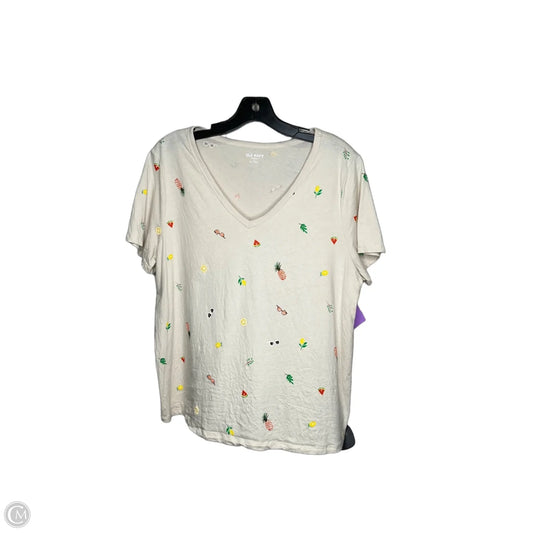 Top Short Sleeve Basic By Old Navy In Multi-colored, Size: L