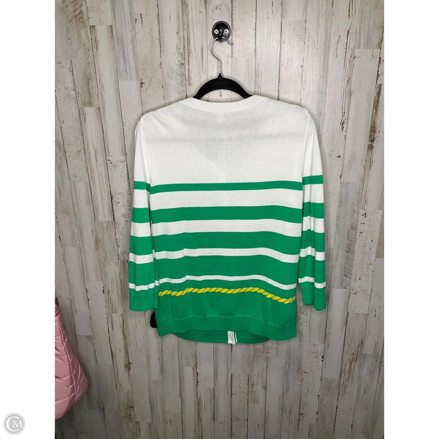 Sweater Cardigan By Talbots In Green, Size: Xl