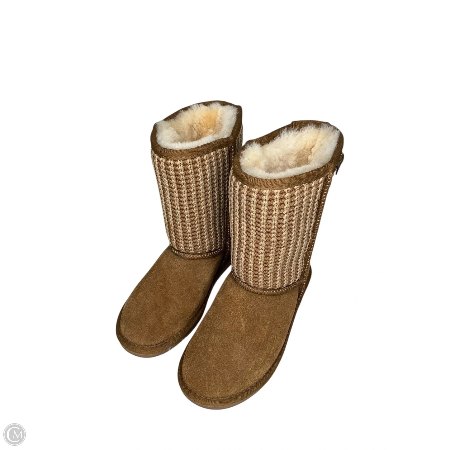 Boots Mid-calf Flats By Minnetonka In Tan, Size: 6