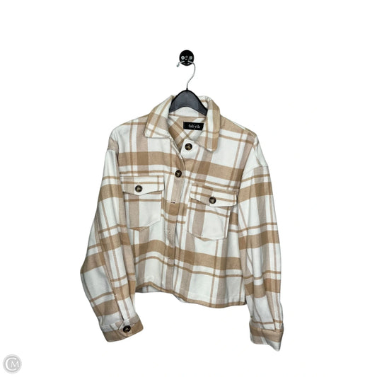 Sweatshirt Collar By Fabrik In Cream, Size: M