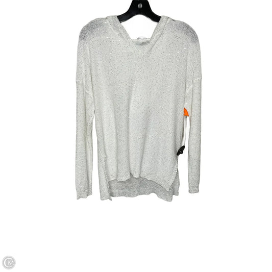 Sweatshirt Hoodie By Sioni In White, Size: L