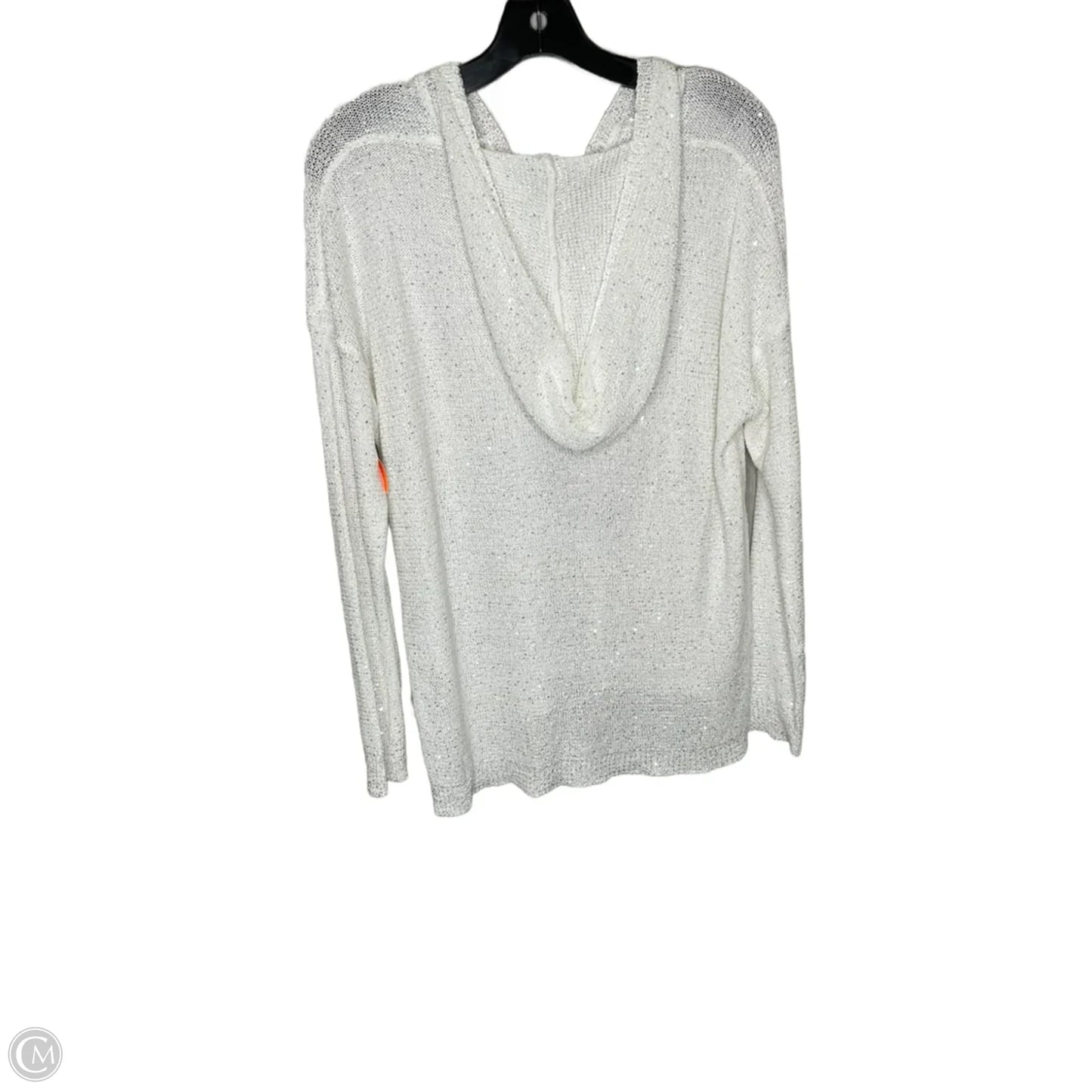 Sweatshirt Hoodie By Sioni In White, Size: L