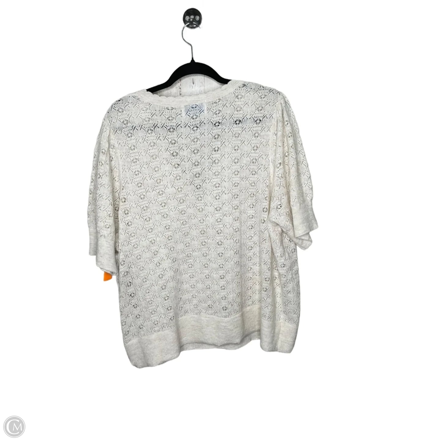 Sweater Short Sleeve By Old Navy In Cream, Size: 3x