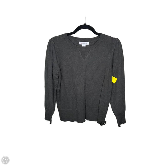 Sweater By Liz Claiborne In Grey, Size: M
