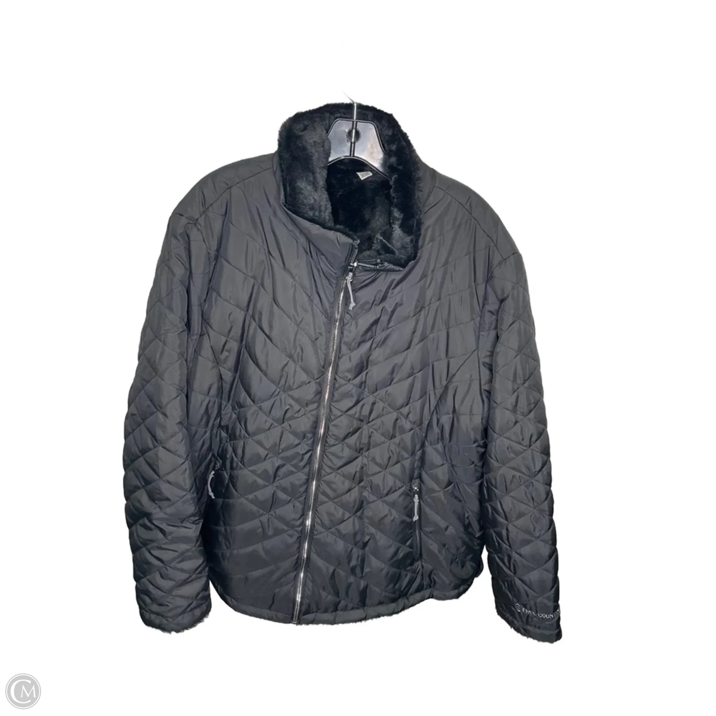 Jacket Puffer & Quilted By Free Country In Black, Size: 2x