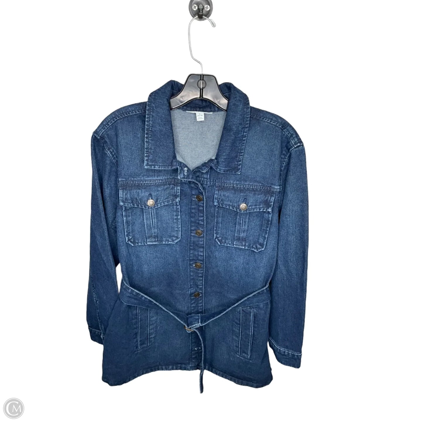 Jacket Denim By Time And Tru In Blue Denim, Size: L