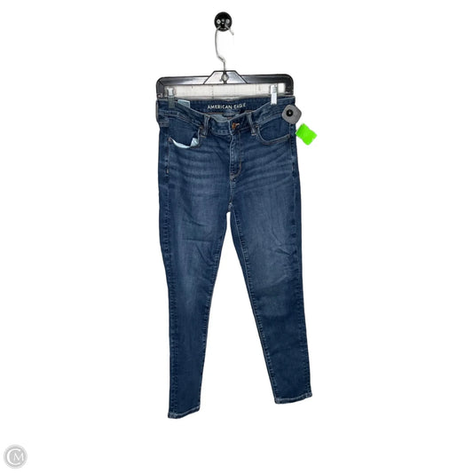 Jeans Skinny By American Eagle In Blue Denim, Size: 6