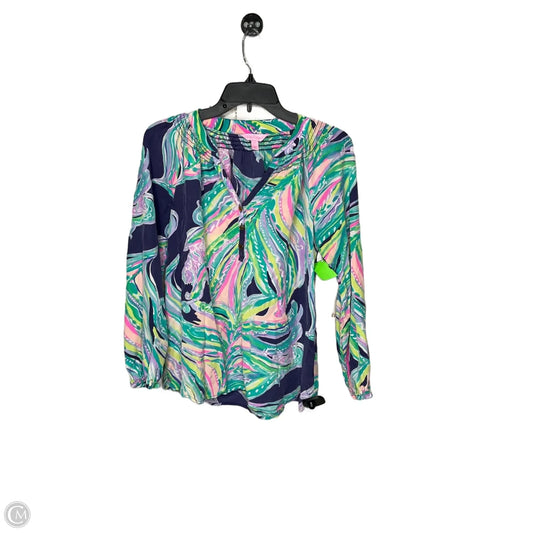 Top Long Sleeve Designer By Lilly Pulitzer In Multi-colored, Size: S