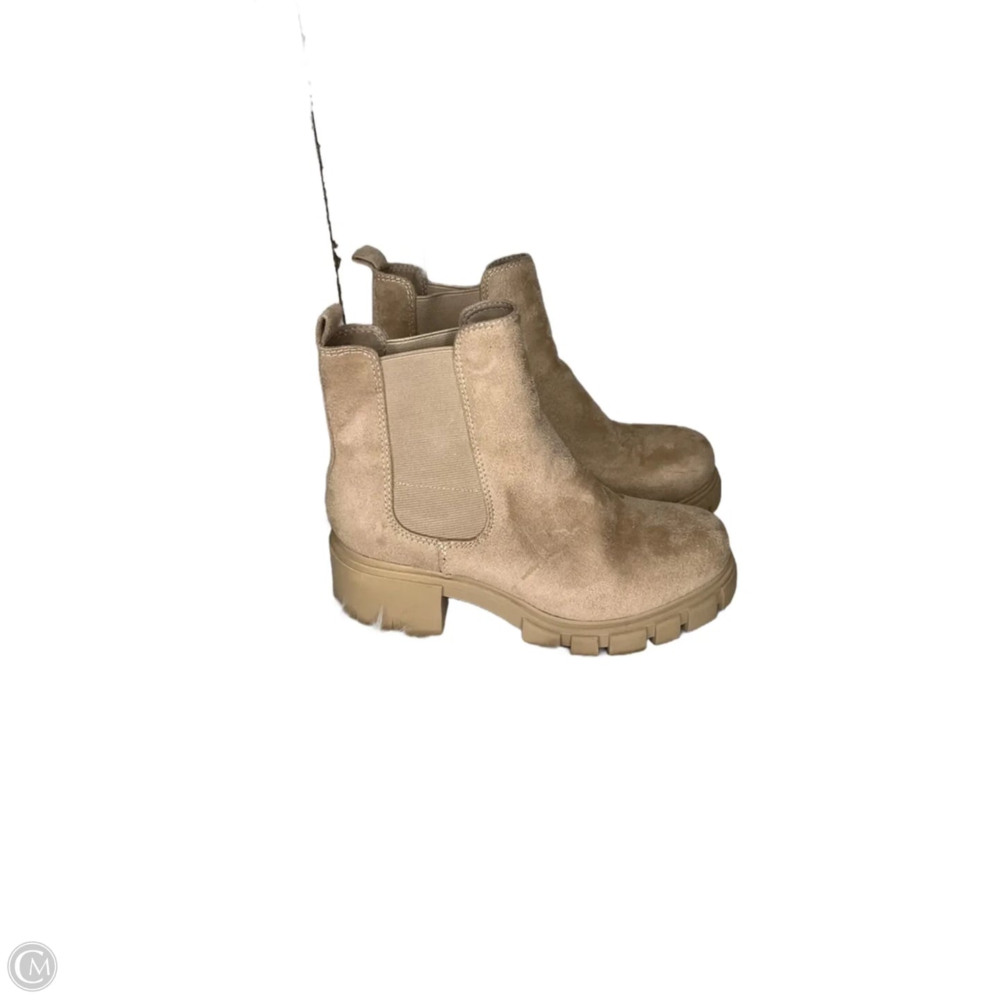 Boots Ankle Heels By Madden Girl In Tan, Size: 7