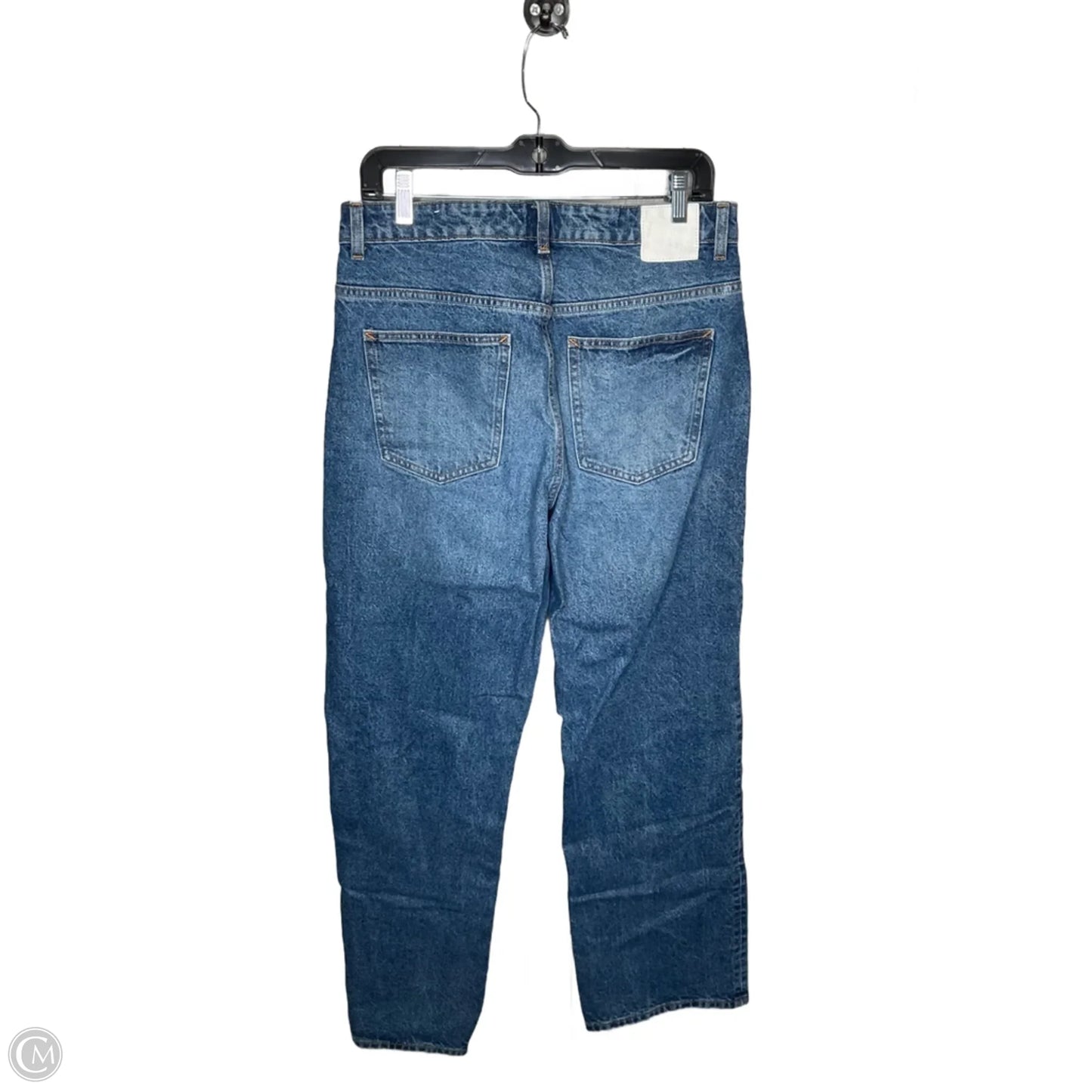 Jeans Wide Leg By Zara In Blue Denim, Size: 8