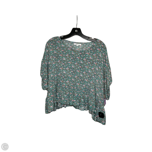 Top Short Sleeve By Oneill In Floral Print, Size: S