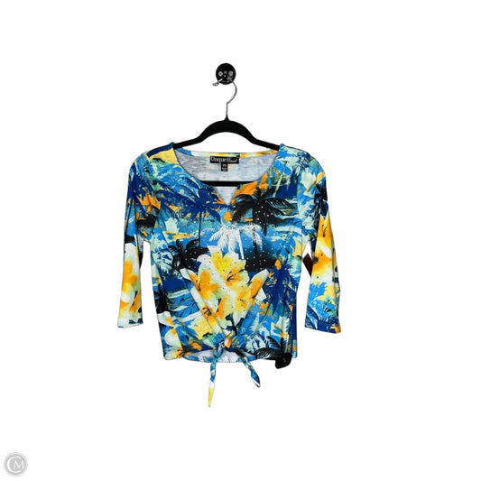 Top 3/4 Sleeve By Onque In Multi-colored, Size: Sp