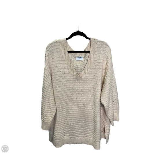 Sweater Cardigan By Old Navy In Tan, Size: 2x