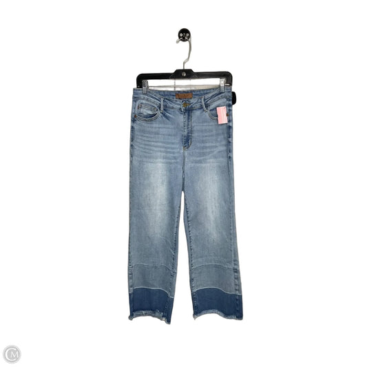 Jeans Cropped By Judy Blue In Blue Denim, Size: M