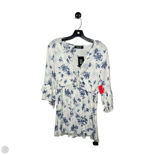 Tunic 3/4 Sleeve By Blue B In White, Size: S
