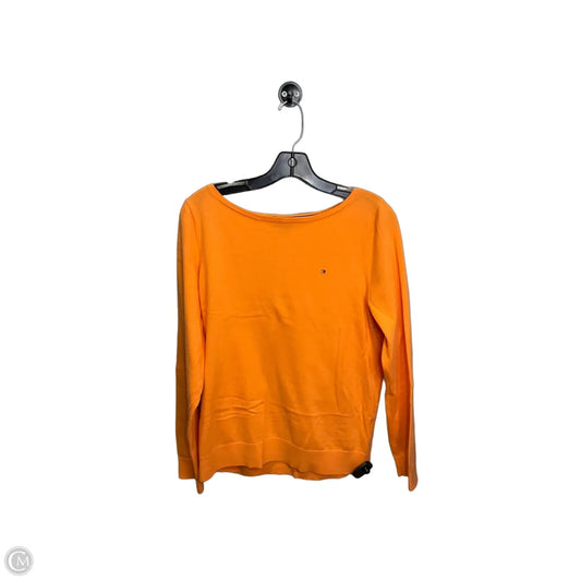 Top Long Sleeve By Tommy Hilfiger In Orange, Size: L