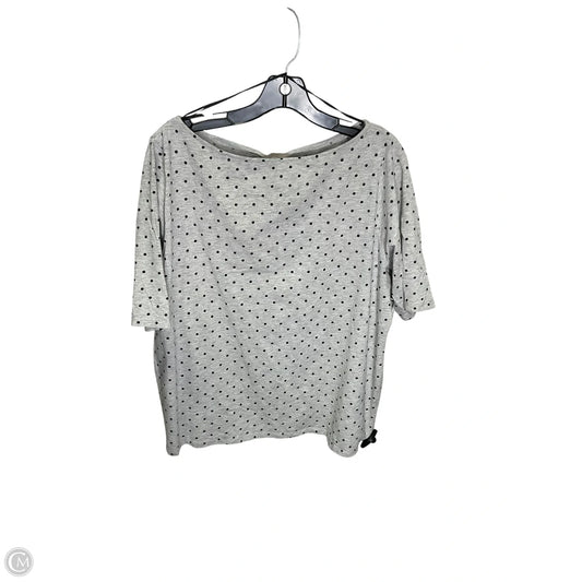 Top 3/4 Sleeve Basic By H&m In Grey, Size: 3x