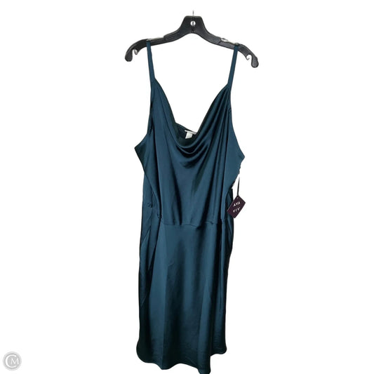 Dress Party Long By Ava & Viv In Blue, Size: 3x