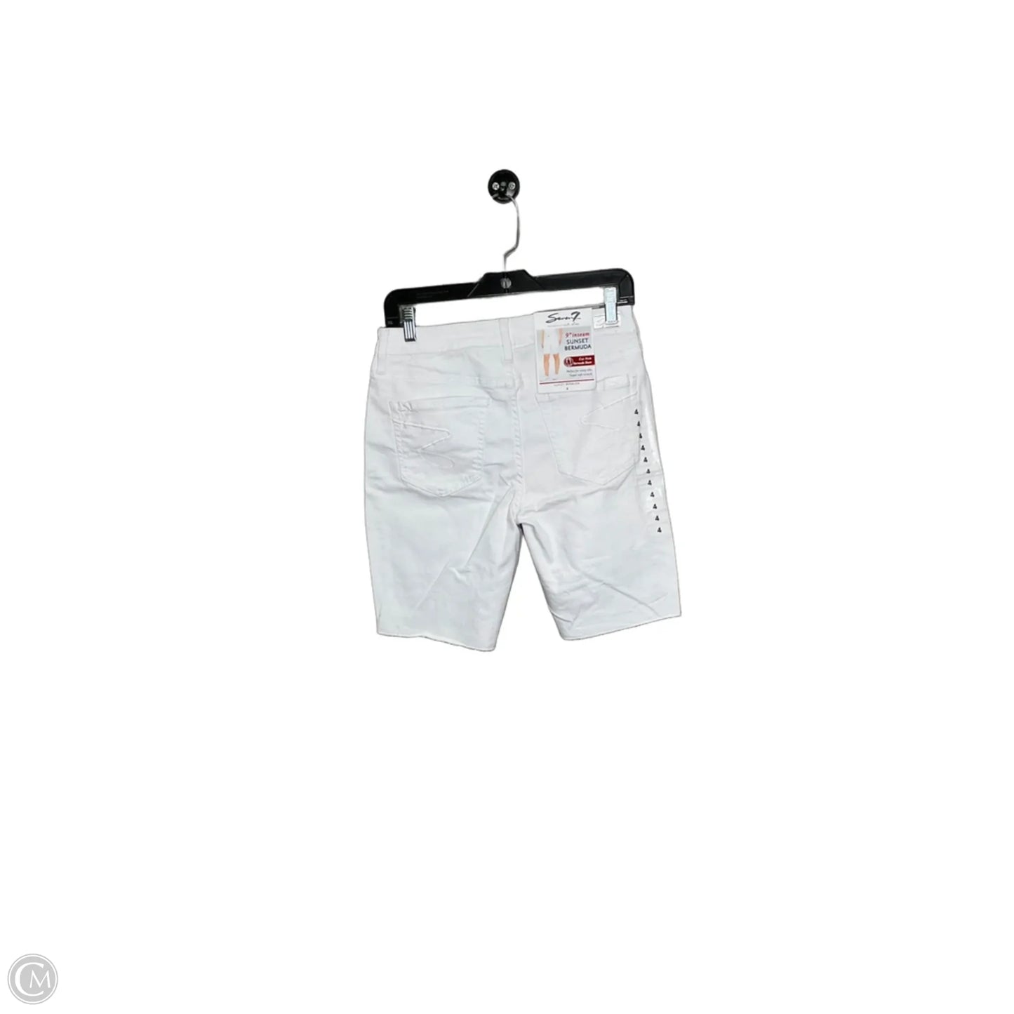 Shorts By Seven 7 In White Denim, Size: 4