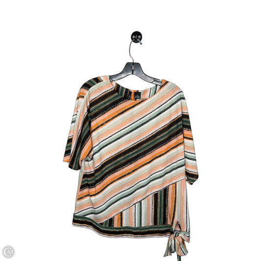 Top Short Sleeve By New Directions In Multi-colored, Size: 1x