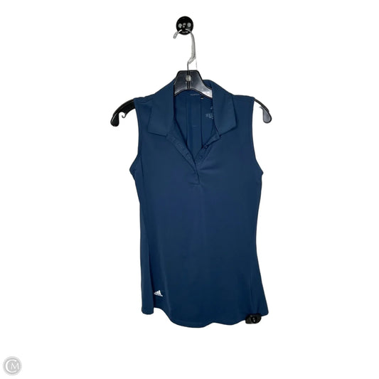 Athletic Tank Top By Adidas In Blue, Size: Xs