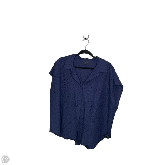 Top Short Sleeve By Torrid In Navy, Size: 2x