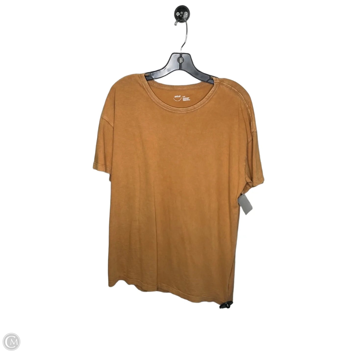 Top Short Sleeve By Aerie In Brown, Size: M